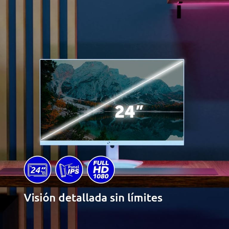 Moniteur Alurin 24 IPS Full HD 100Hz FreeSync Low DisplayPort HDMI USB C PD Neuf - vue 3