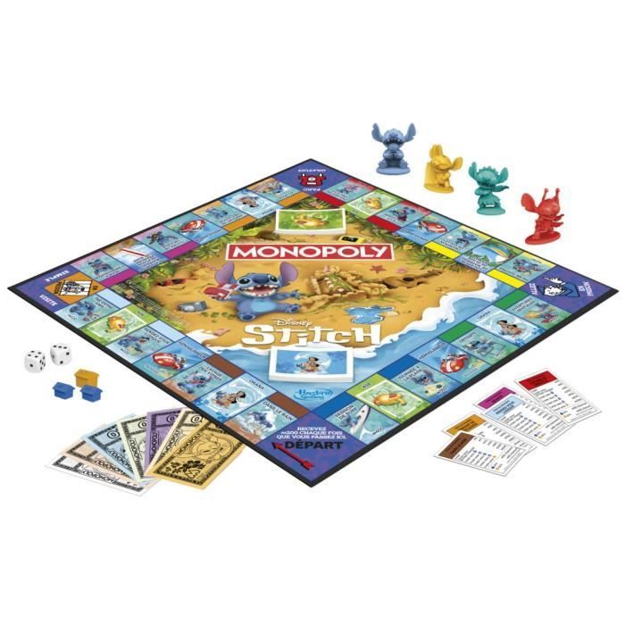 Jeu De Plateau Monopoly Stitch Hasbro G0388101 – Édition Disney Pour 2-4 Joueurs - vue 5