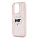 Custodia Karl Lagerfeld per iPhone 15 Pro 6.1'' rosa Custodia rigida IML Choupette Head & Monogram