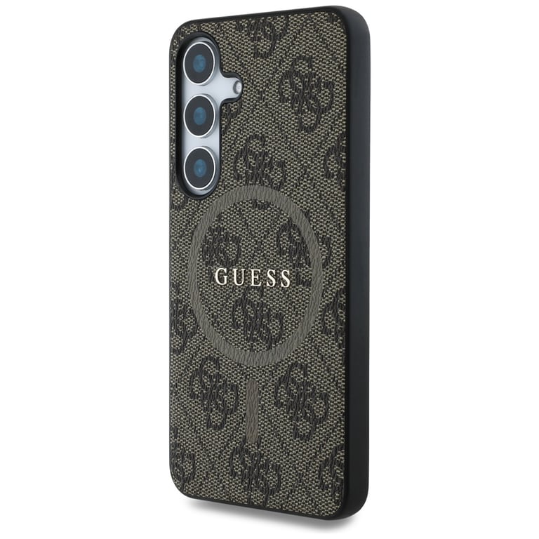 Smartphone Guess GUHMS25SG4GFRW Etui Cuir 4G Anneau Coloré Logo Classique MagSafe Samsung Galaxy S25