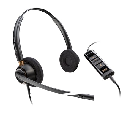 Poly Micro-casque EncorePro 525 Certifié pour Microsoft Teams Stéréo avec USB-A
