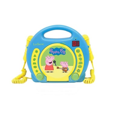 PEPPA PIG Lecteur CD karaoké enfant avec 2 microphones LEXIBOOK