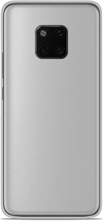 Coque silicone unie compatible Givré Blanc Huawei Mate 20 Pro