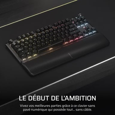 Clavier Gaming - K70 Core TKL Wireless - RGB, Switchs MLX Red v2