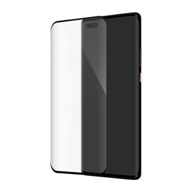 Protector de pantalla de cristal templado de borde a borde para Huawei Mate 40 Pro, Negro