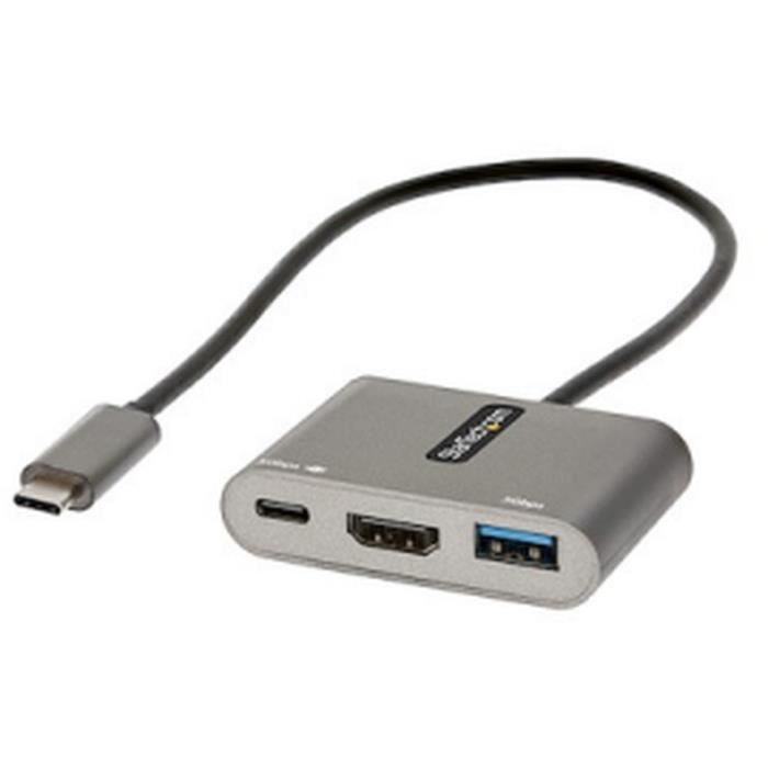 StarTech.com - CDP2HDUACP2 - Adaptador multipuerto USB-C a HDMI 4K, Hub USB  3.0, Docking Station - Startech.Com