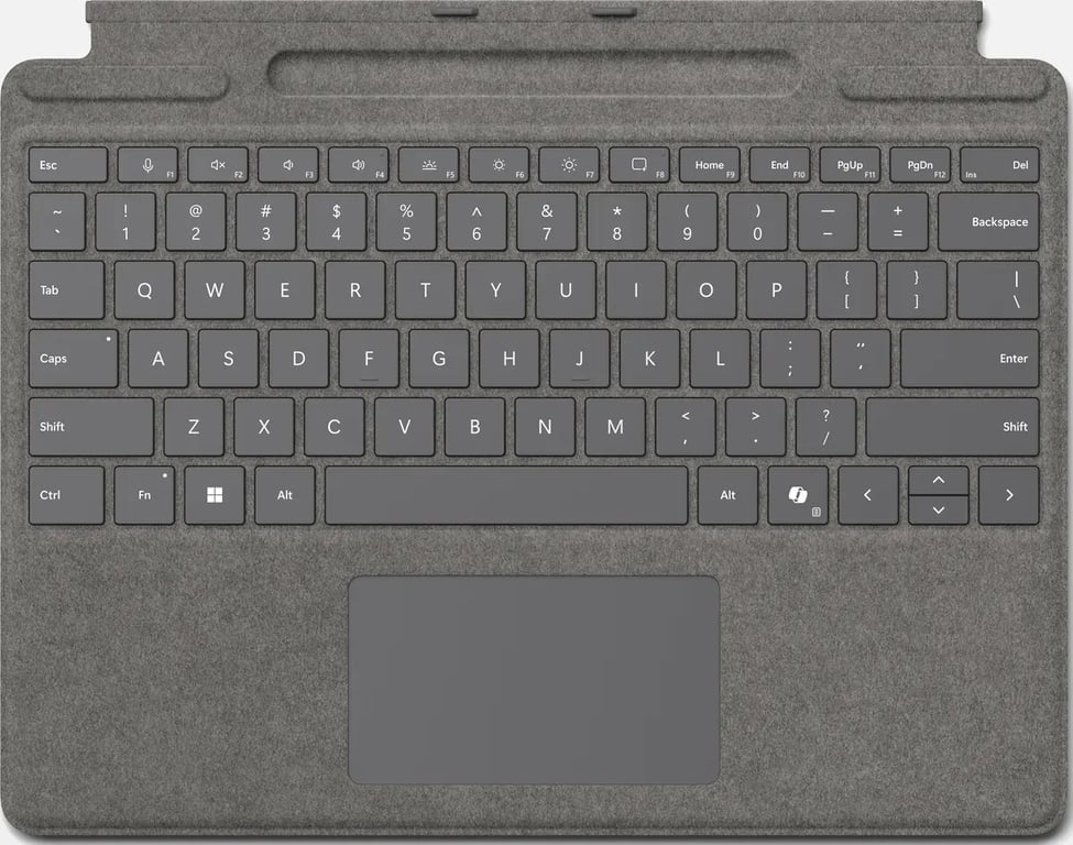 Microsoft Clavier Signature pour Surface Pro Clavier avec accéléromètre pavé tactile plateau de rangement et de chargement du Surface Slim Pen 2 QWERTY R. U. pour Surface... - vue 2