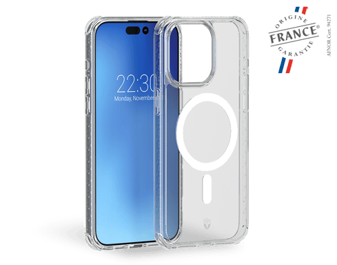 Coque Renforcée iPhone 15 Pro AIR Origine France Garantie Compatible MagSafe Transparente - Origine France Garantie - Garantie à vie Force Case