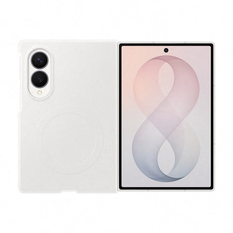 Pack 2 en 1 Coque magnétique en silicone Crème + Film anti reflet pour Samsung Galaxy Z Fold 8 - vue 3