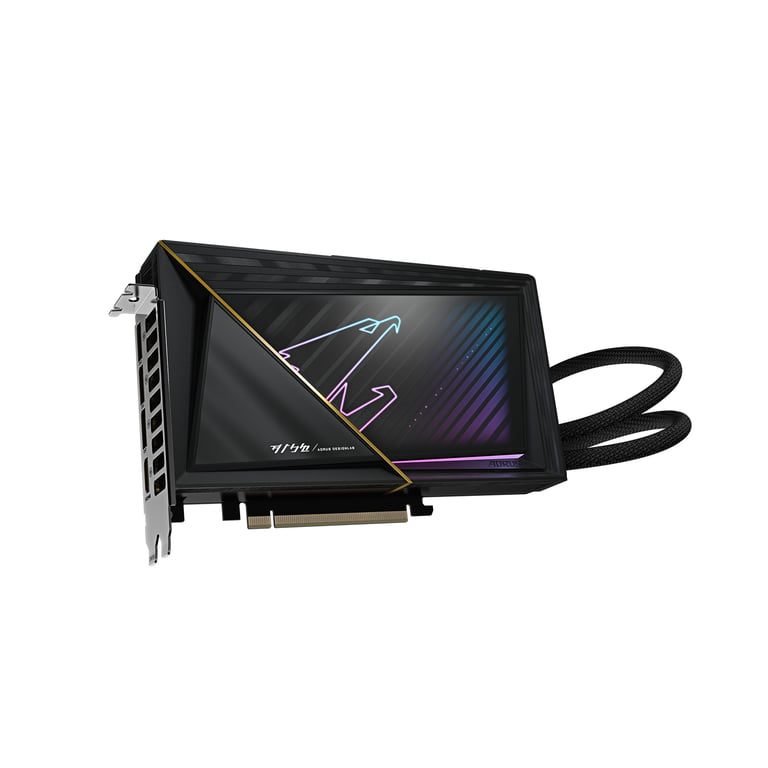 GIGABYTE AORUS GeForce RTX 5080 XTREME WATERFORCE 16G Carte Graphique GDDR7 256 bits PCI E 5.0 2805MHz Core Clock 3 x DP 2. 1 x HDMI 2.1b NVIDIA DLSS 4 GV N5080AORUSX W 16GD Neuf - vue 3