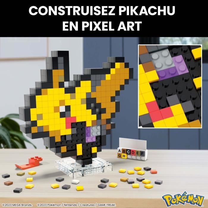 -Pokémon-Pikachu-Coffret de construction rétro 400 pieces -  Pokémon - HTH74 - Neuf