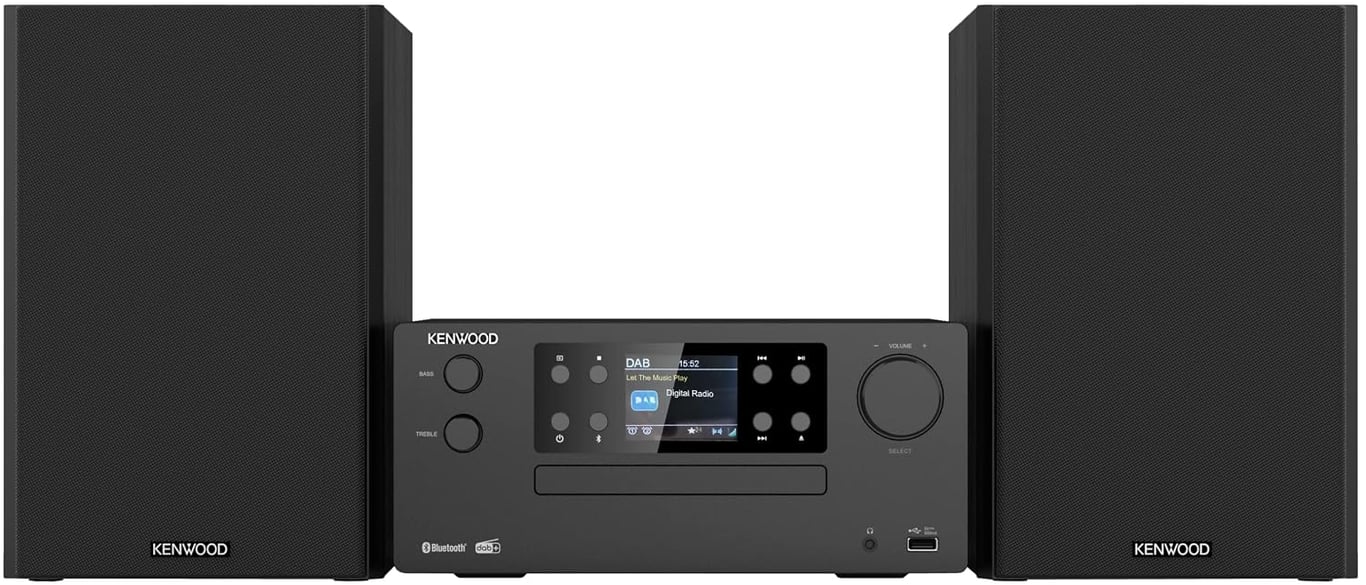 Micro-Chaîne Kenwood M-925DAB – 2x50W, Bluetooth, DAB+