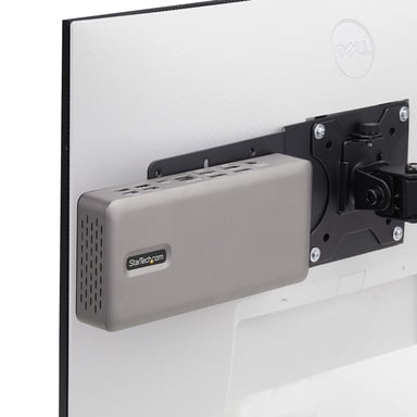 StarTech.com Soporte Bracket de Montaje VESA Compatible con 75x75/100x100 para NUC/Thin Client/Docking Stations - Soporte VESA para Mini PC