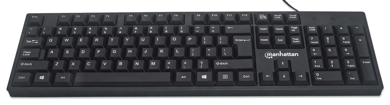 Manhattan 179324 clavier Bureau USB QWERTY Anglais Neuf - vue 3
