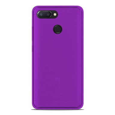 Coque silicone unie compatible Givré Violet Xiaomi Redmi 6