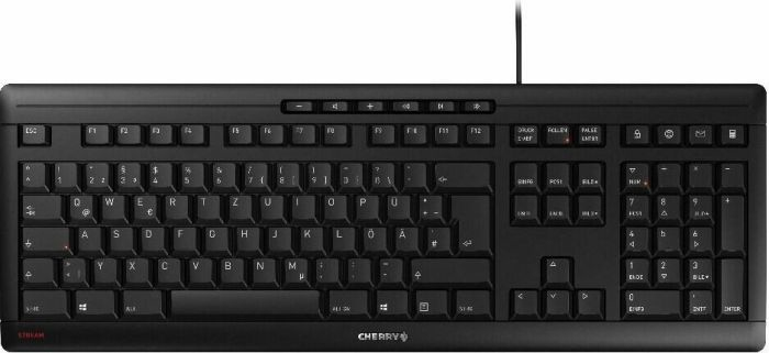 CHERRY STREAM KEYBOARD clavier Bureau USB QWERTZ Tchèque Slovaque Neuf