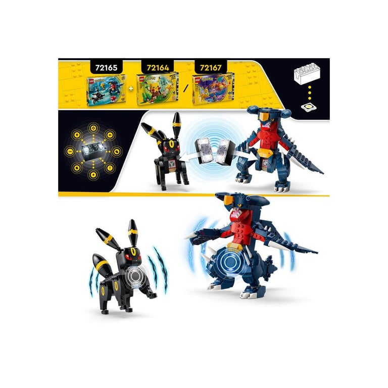 LEGO Pokémon 72165 Set de construction compatible SMART Play™ Noctali et Carchacrok Combat Dès - vue 6