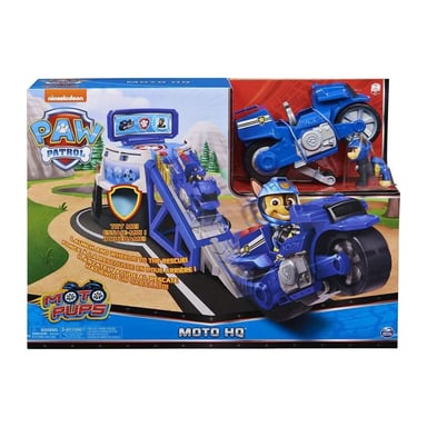 PAT PATROUILLE - PLAYSET LANCEUR MOTO PUPS Paw Patrol Avec Lanceur Interactif + Figurine Chase - 6060233 - Jouet Enfant 3 Ans et