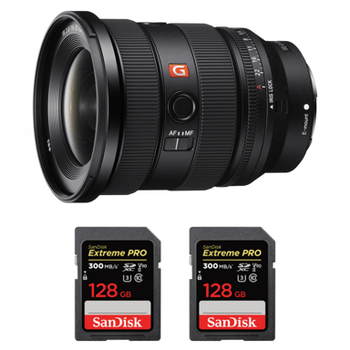 Objetivo Sony FE 16-35mm f/2.8 GM II + 2 SanDisk 128GB Extreme PRO UHS-II + Ebook ''20 consejos para fotos que impactan''