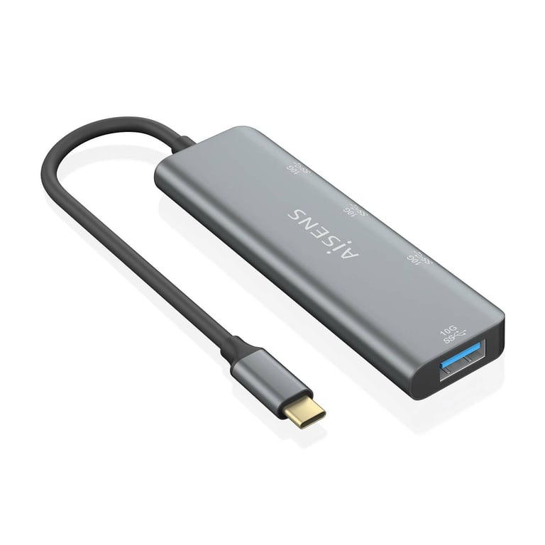 AISENS A109 0764 hub & concentrateur USB 3.2 Gen 2 3.1 Gen 2 Type C 10000 Mbit/ Neuf