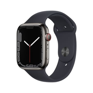 Apple Watch Series 7 OLED 45 mm Digital 396 x 484 Pixeles Pantalla táctil 4G Grafito Wifi GPS (satélite)