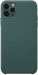 Coque en Gel de Silicone Doux pour Apple iPhone 11 Pro Max, Vert Mousse