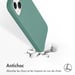 Accezz Coque Liquid Silicone pour Apple iPhone 14 / 13 - Vert foncé