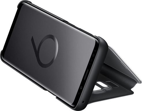 Folio pour Samsung Galaxy S9 Clear View Cover avec fenêtre transparente Fonction Stand Noir Samsung