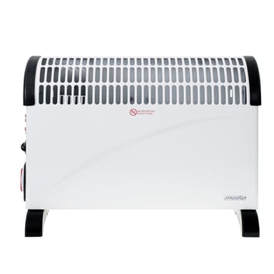 Mesko MS 7741w convector eléctrico temporizador suministro termostato turbo <45dB 2000W