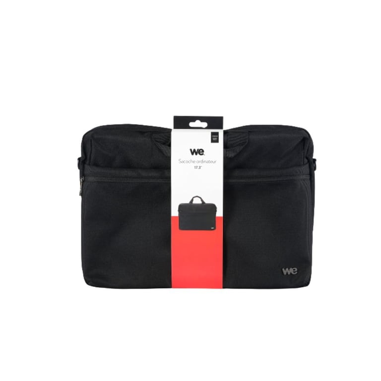 SACOCHE WE PRO 17.3'', polyester 900D, tissu et fermeture imperméable, noir 450x80x330 - Neuf