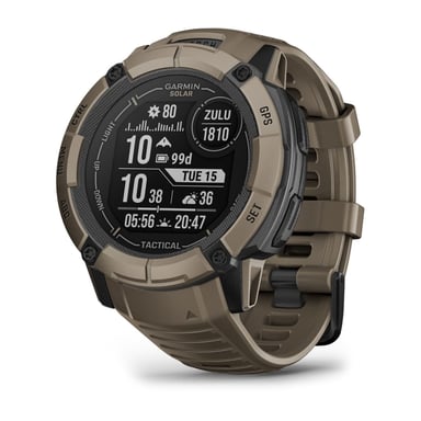 Garmin Instinct 2X Solar Tactical Edition 2,79 cm (1.1'') MIP 50 mm Numérique 176 x 176 pixels Écran tactile Vert GPS (satellite)