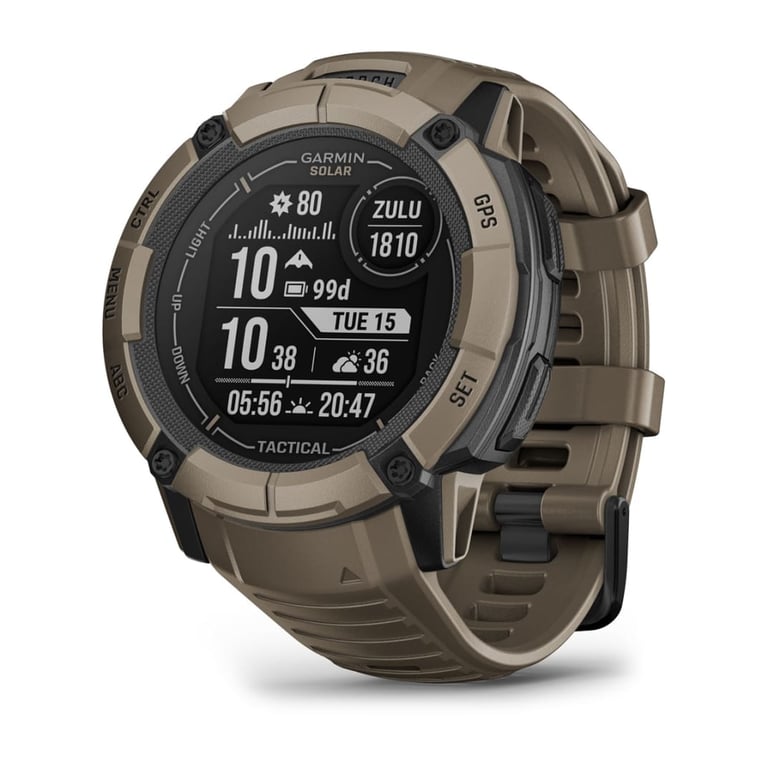 Garmin Instinct 2X Solar – Tactical Edition Montre GPS Robuste et connectée – Boîtier 50 mm - vue 3