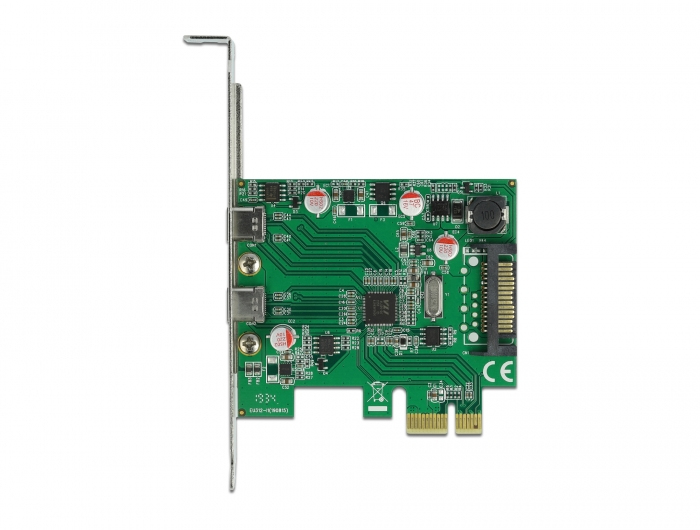 DeLOCK Carte PCI Express x1 vers 2 x externe USB 5 Gbps USB Type C femelle Neuf - vue 3