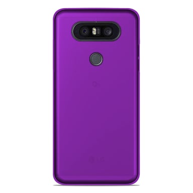 Coque silicone unie compatible Givré Violet LG Q8