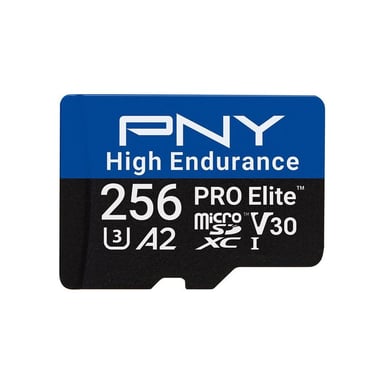 Tarjeta de memoria microSDXC PNY PRO Elite High Endurance 256 GB UHS-I A2 Negra