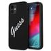 Custodia Guess per iPhone 12 mini 5,4'' in silicone nero/bianco vintage