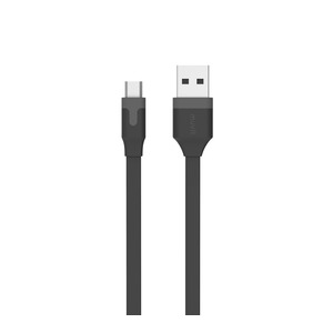 Tab Cable Plat Charge & Synchro 2.4A Usb/Micro-Usb 1M Negro