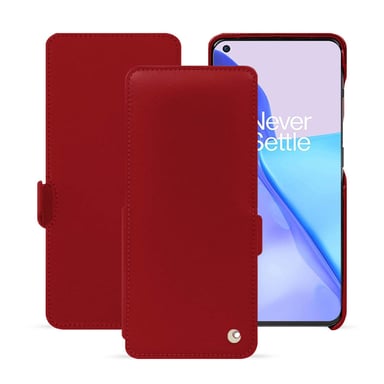 Funda de piel OnePlus 11 - Solapa horizontal - Rojo - Piel lisa