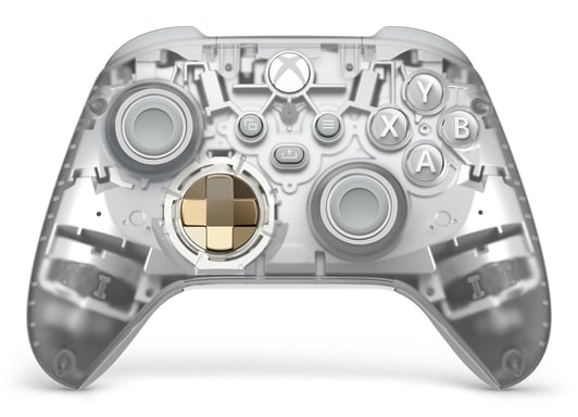 Microsoft Ghost Cipher Or, Gris clair, Transparent Bluetooth/USB Manette de jeu Analogique/Numérique Android, PC, Xbox One, Xbox Series S, Xbox Series X, iOS