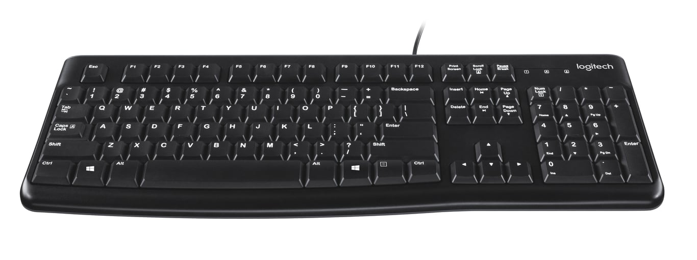 Logitech Keyboard K120 for Business clavier Bureau USB QWERTY US International Noir - Neuf