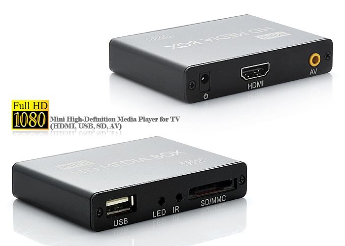 Media Center Lecteur Tout Format Full HD 1080P Disque Dur Carte SD Et Clé  USB YONIS - Yonis