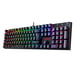 Redragon Teclado Mecánico 105 Teclas K565-RGB Retroiluminación RGB Alemán Base Aluminio Switch Rojo - Negro
