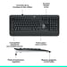 Logitech 920-008676 teclado Ratón incluido Universal RF inalámbrico AZERTY Francés Negro, Blanco