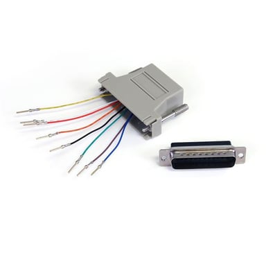StarTech.com GC258MF adaptador de género de cable DB-25 RJ-45 Gris
