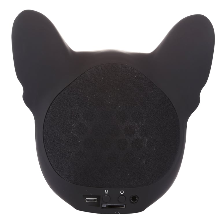 Enceinte Bluetooth Haut-Parleur Bulldog Stéréo Portable Aux USB Carte Tf Noir YONIS