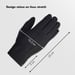 Selencia Gants Tactiles Effet Daim - Femme - Taille M - Noir