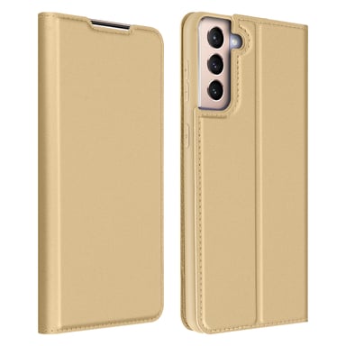 Funda Samsung Galaxy S21 Plus Tarjetero Cierre F.Soporte Dux Ducis – Oro