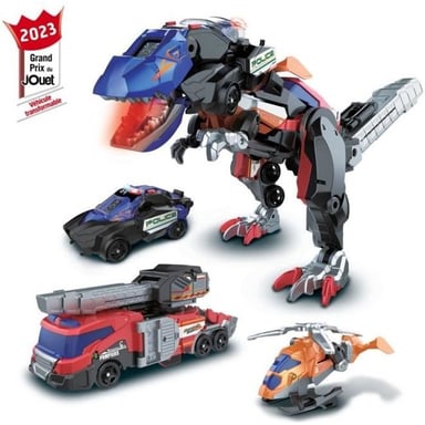 Vtech Jouet assemblable SWITCH & GO COMBO - TRIO, le méga T-Rex SOS (3 en 1) pour enfant de 4 ans et plus - Neuf pour garçon - vue 4
