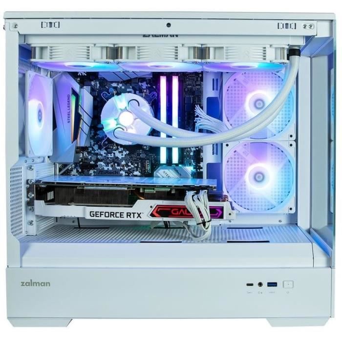 Boitier PC sans alimentation ZALMAN P30 Mini tour Micro ATX 3x120mm LED A RGB - vue 4