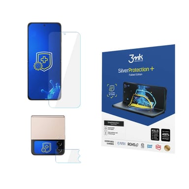 Salvadisplay per Samsung Z Flip4 antibatterico SilverProtection+